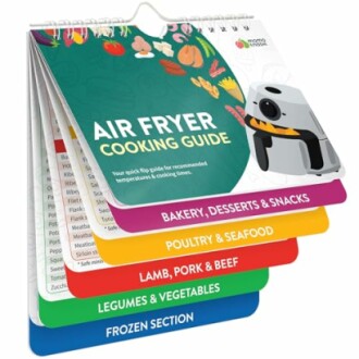 Air Fryer Cheat Sheet Magnets Cooking Guide Booklet - A Must-Have for Perfect Air Fryer Cooking