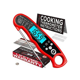 Alpha Grillers Instant Read Meat Thermometer Review - Best Waterproof Ultra Fast Thermometer for Grilling and Cooking